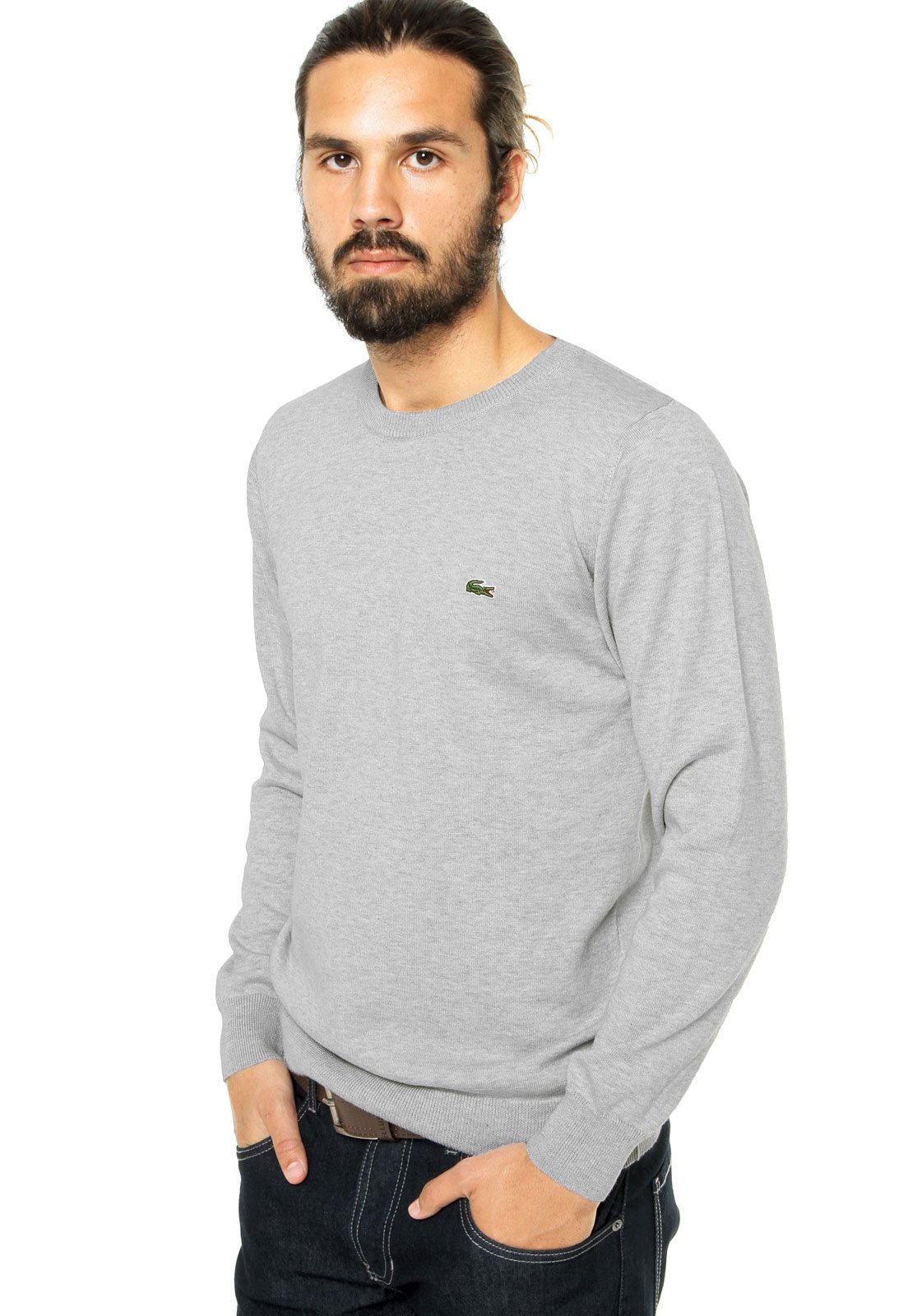 Sueter lacoste sale cinza