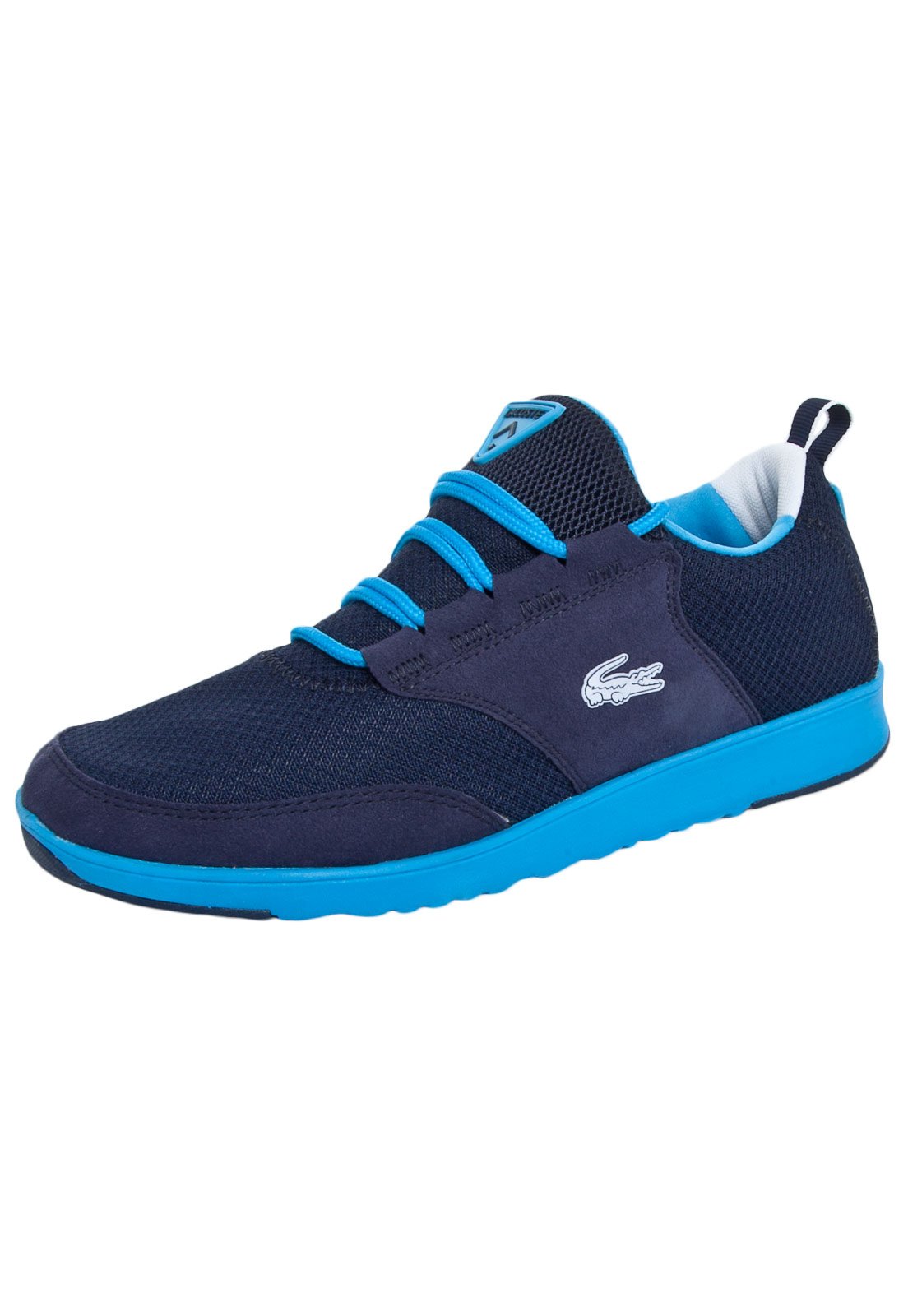 tenis lacoste masculino azul