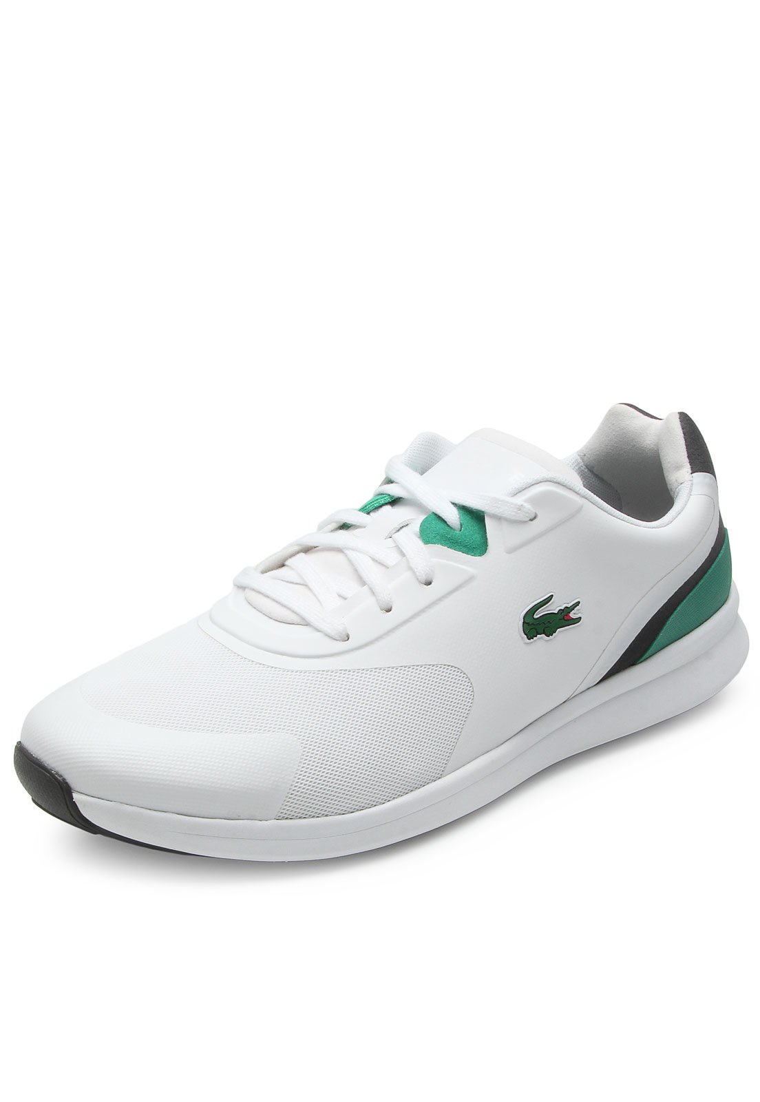 tenis lacoste branco e verde