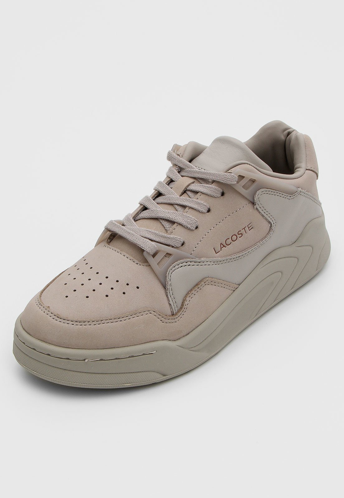 lacoste court slam synthetic and leather w
