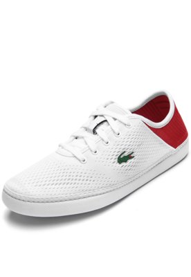 Tênis Lacoste Logo Branco Menor preço em Tênis Lacoste Logo Branco