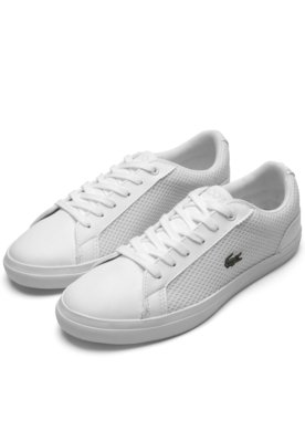 Tênis Lacoste Menina Junior Branca Menor preço em Tênis Lacoste Menina Junior Branca