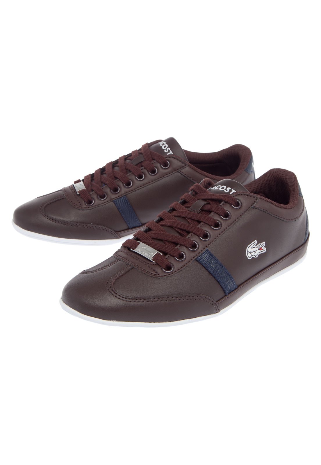 Tenis lacoste deals masculino marrom