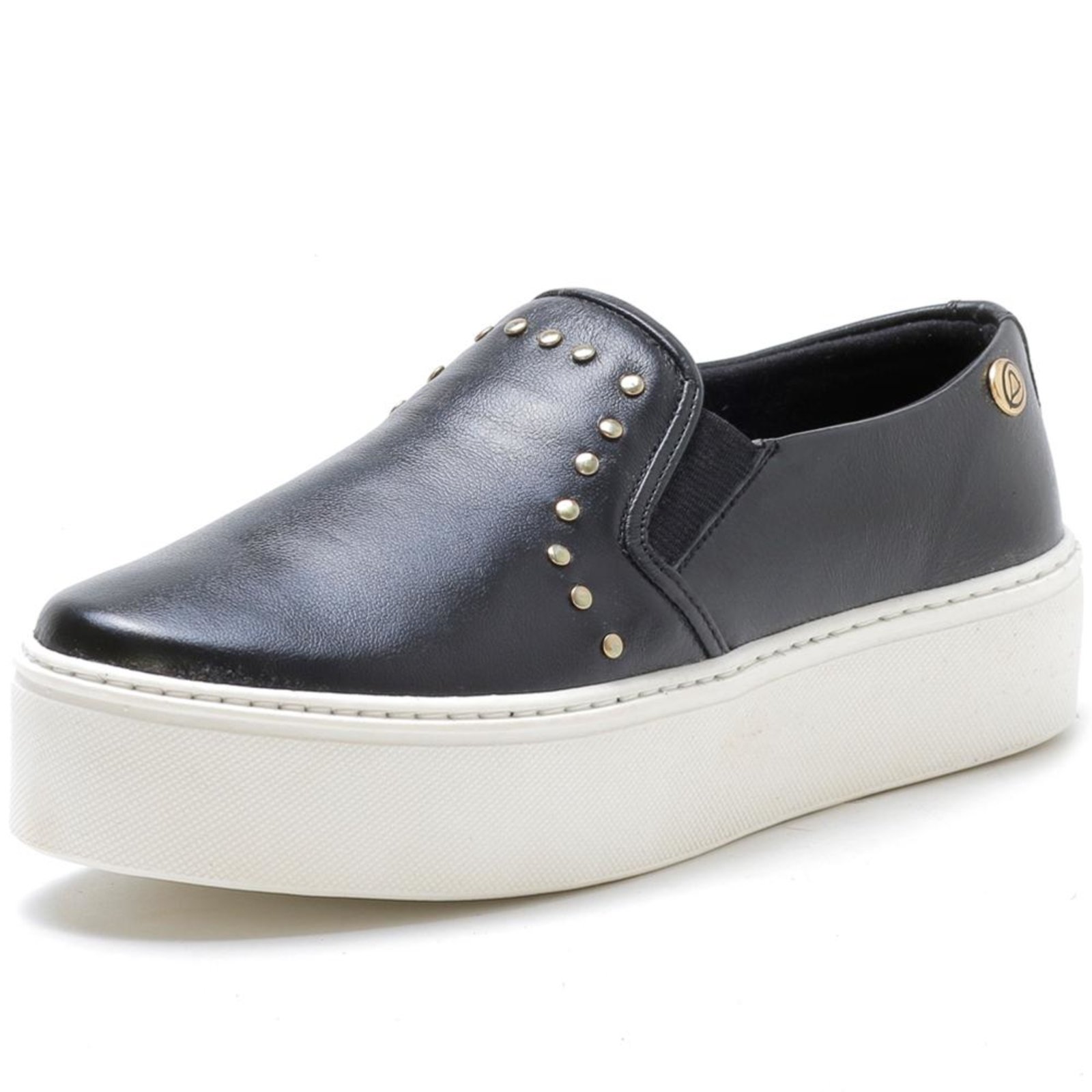 slip on plataforma preto