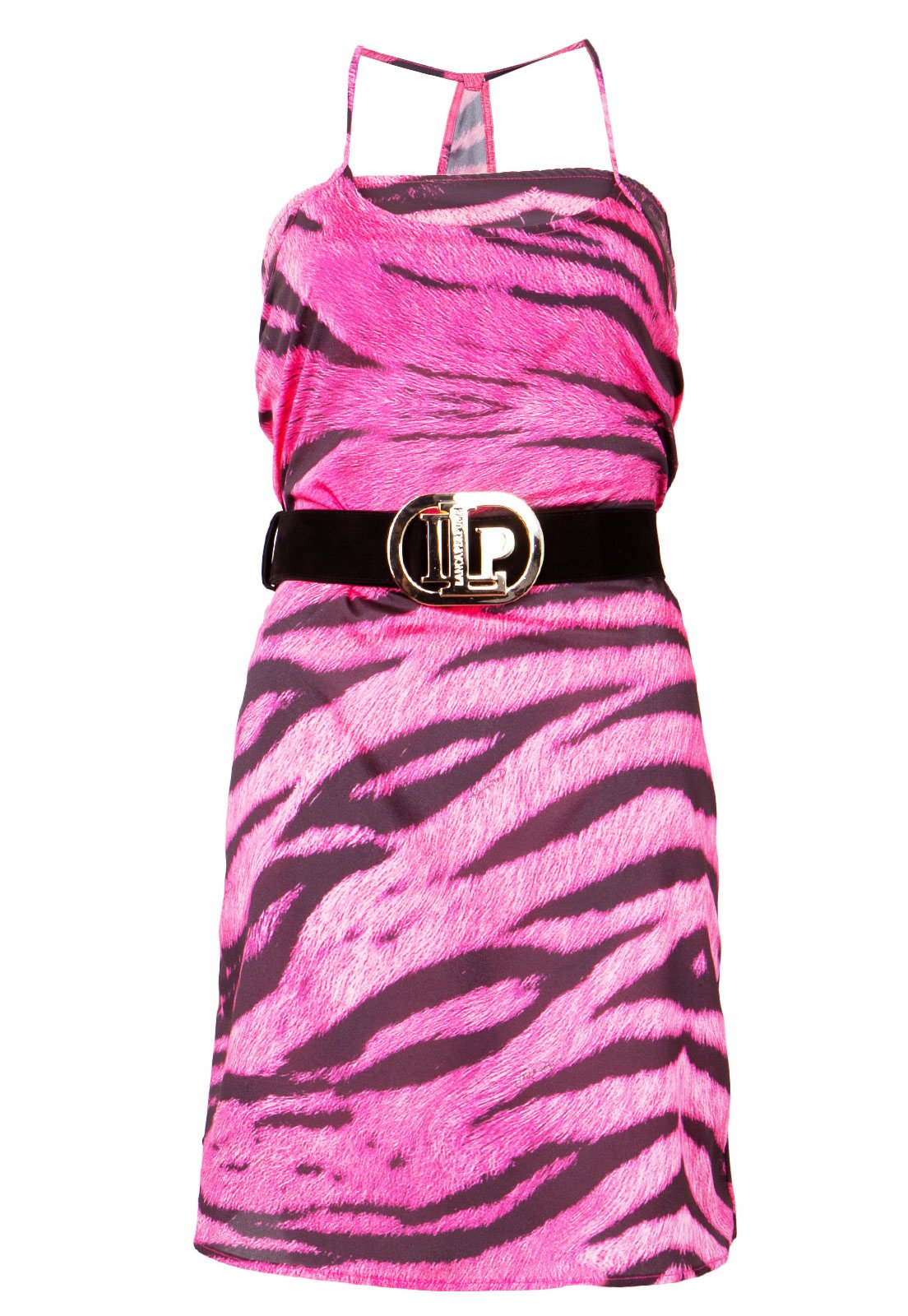 Vestido Lan a Perfume Abe Rosa Compre Agora Dafiti Brasil