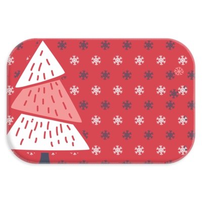 Tapete Decorativo Lar Doce Lar Arvore de Natal 40cm X 60cm Vermelho Menor preço em Tapete Decorativo Lar Doce Lar Arvore de Natal 40cm X 60cm Vermelho