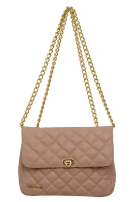 Bolsa Laura Prado Corrente Matelado Nude Menor preço em Bolsa Laura Prado Corrente Matelado Nude