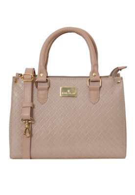 Bolsa Laura Prado Pequena Quadrado Nude Menor preço em Bolsa Laura Prado Pequena Quadrado Nude