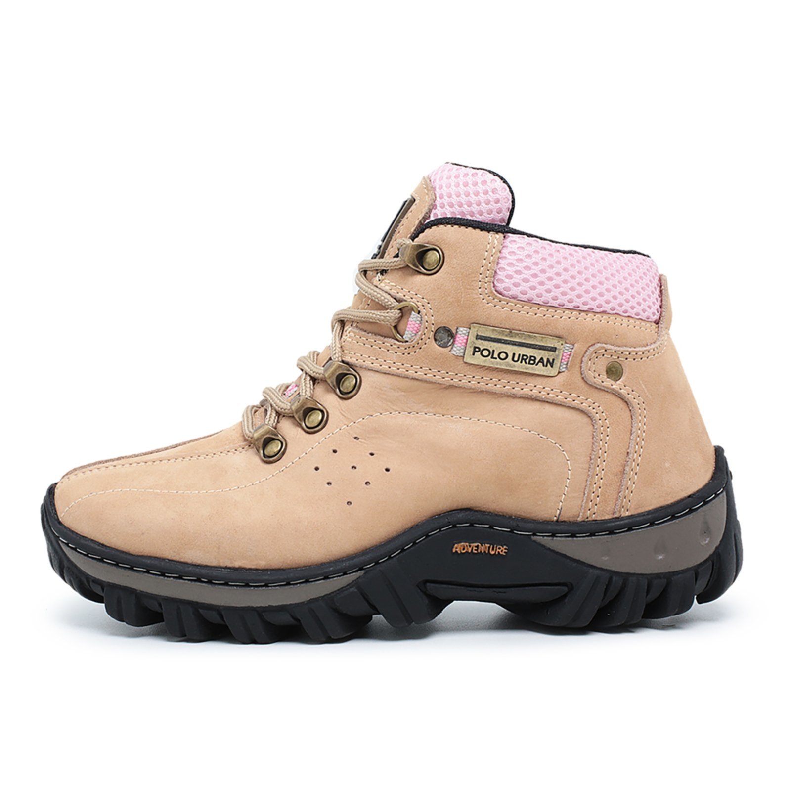 Bota de sale segurança feminina rosa