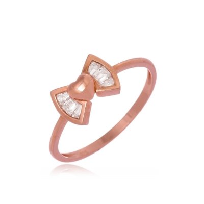 Anel Le Diamond Laço com Zircônia Dourado Menor preço em Anel Le Diamond Laço com Zircônia Dourado
