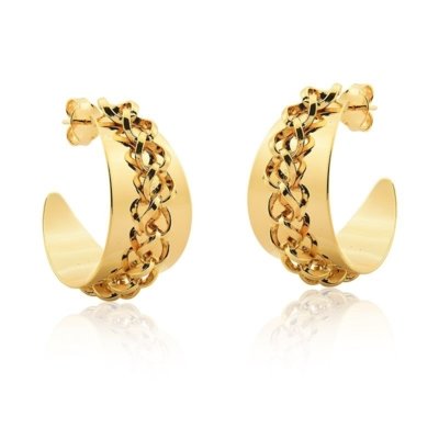 Argola Le Diamond Correntes Dourado Menor preço em Argola Le Diamond Correntes Dourado