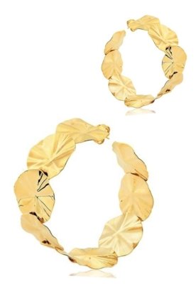 Brinco Argola Le Diamond Marília Dourado Menor preço em Brinco Argola Le Diamond Marília Dourado