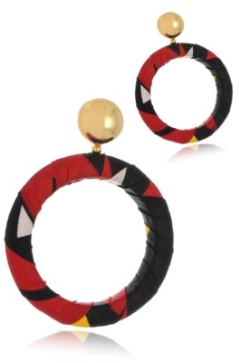 Brinco Le Diamond Africano Grande Vermelho Menor preço em Brinco Le Diamond Africano Grande Vermelho