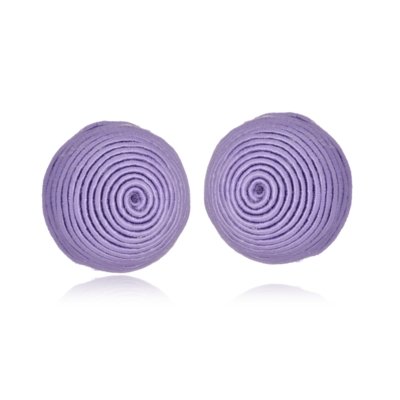 Brinco Le Diamond Botão De Seda Roxo Menor preço em Brinco Le Diamond Botão De Seda Roxo