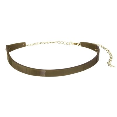 Choker Le Diamond Acrílico Dourado - Compre Agora | Kanui Brasil