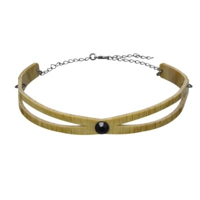 Choker Le Diamond Esfera Amadeirado Menor preço em Choker Le Diamond Esfera Amadeirado