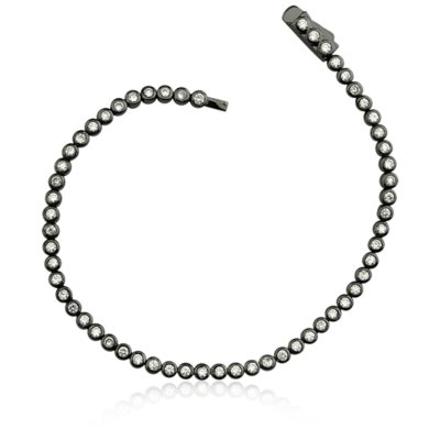 Pulseira Le Diamond Riveira Preta Menor preço em Pulseira Le Diamond Riveira Preta