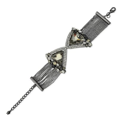 Pulseira Le Diamond Strass Preta Menor preço em Pulseira Le Diamond Strass Preta