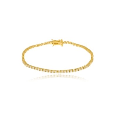 Pulseiras Le Diamond Riviera Dourada Menor preço em Pulseiras Le Diamond Riviera Dourada