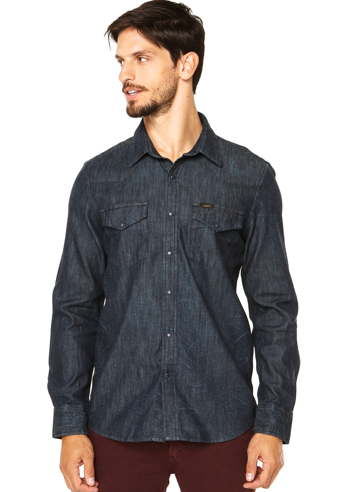 camisa jeans lee