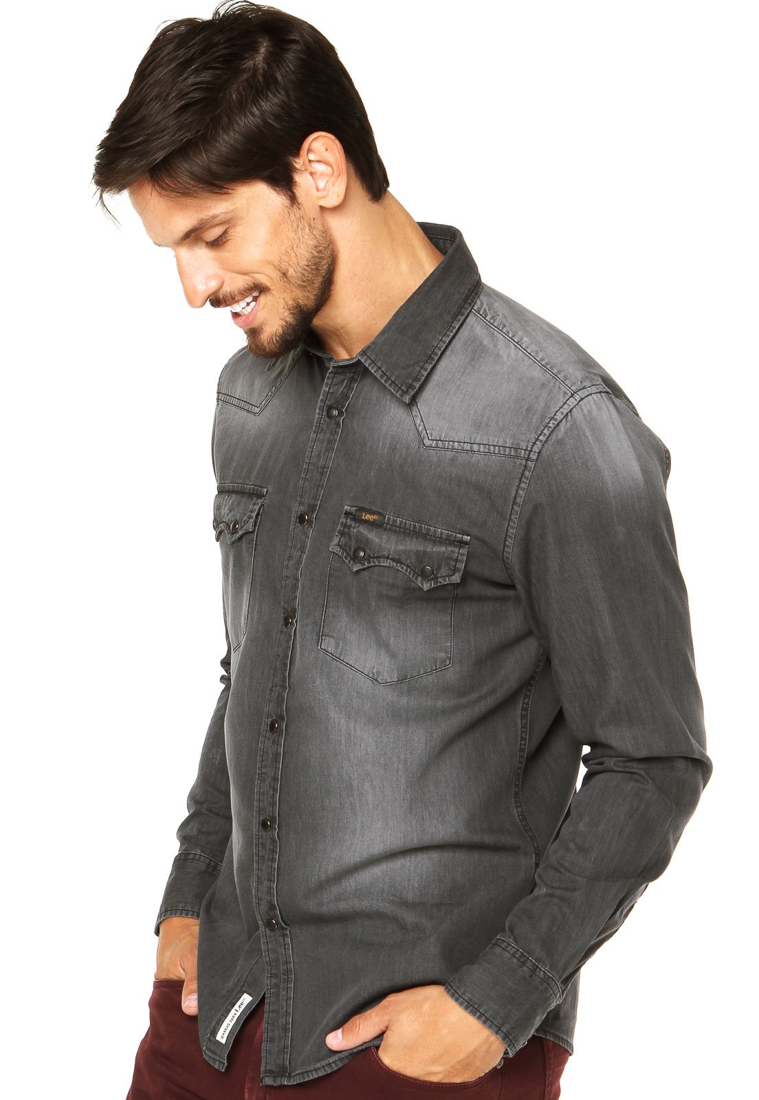 camisa jeans lee