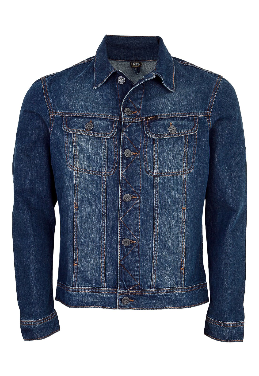 jaqueta jeans tradicional masculina