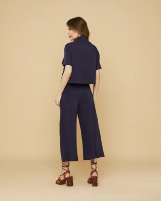 Calça Lemmut Pantacourt Azul  Azul petróleo