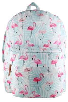 Mochila Lenna's Flamingo-2 Azul Menor preço em Mochila Lenna's Flamingo-2 Azul