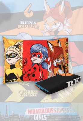 Jogo de Cama Miraculous Ladybug Heroinas 2Peças Leppers