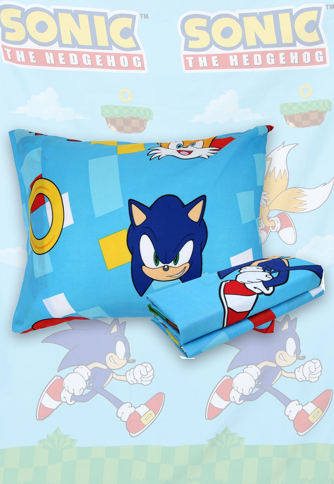 Jogo de Cama Sonic The Hedgehog Game Kids Lepper Estampado - Shop