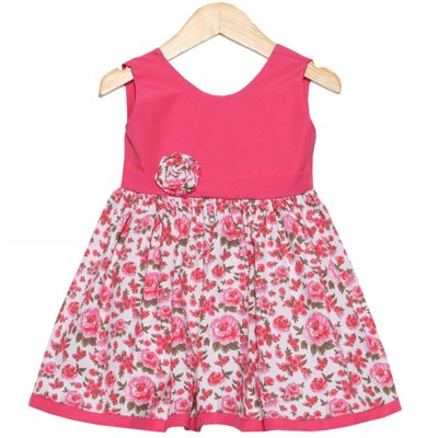 Vestido Verão Letícia Enxovais Doce Encanto Pink Menor preço em Vestido Verão Letícia Enxovais Doce Encanto Pink