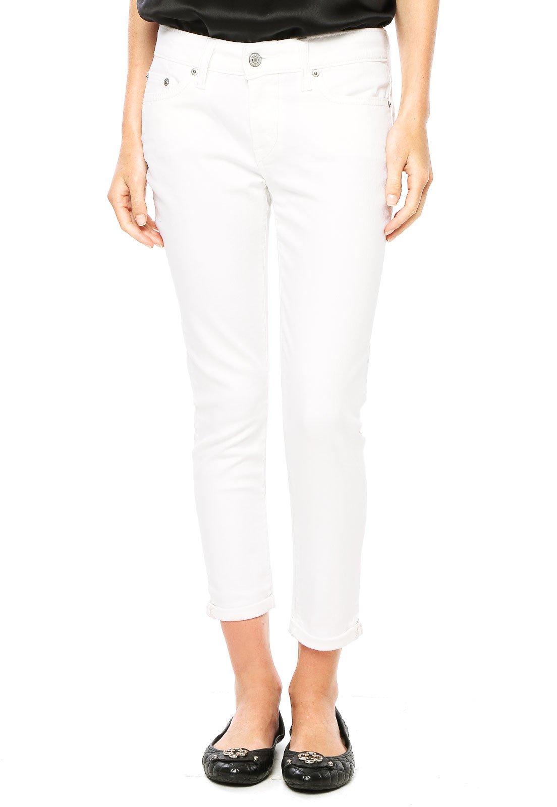 calça jeans branca feminina levis