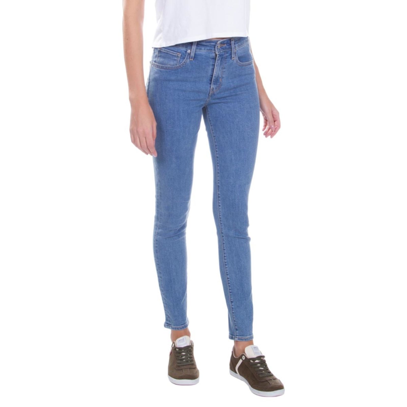 calça jeans levis feminina cintura media