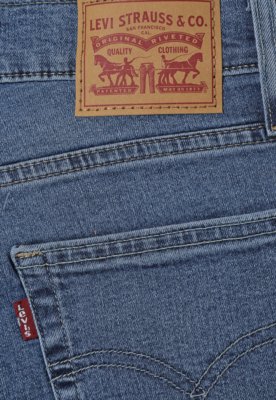 Calça Jeans Feminina Levis 724 High Rise Straight Azul