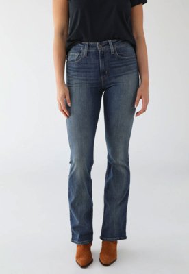 Calça Jeans Feminina Levis 725 High Rise Bootcut Azul