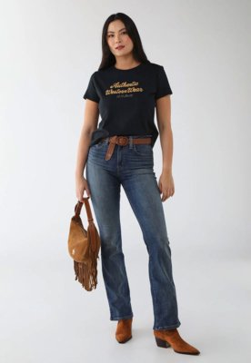 Calça Jeans Feminina Levis 725 High Rise Bootcut Azul