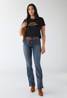 Calça Jeans Feminina Levis 725 High Rise Bootcut Azul