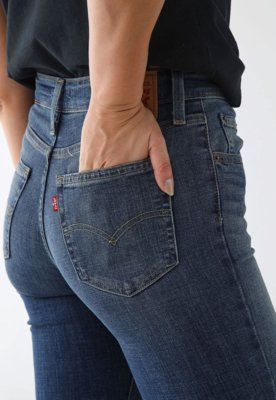 Calça Jeans Feminina Levis 725 High Rise Bootcut Azul