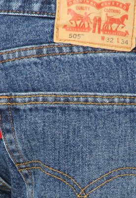 Calça Jeans Levis 505 Reta Estonada Basic Azul