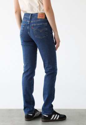 Calça Jeans Levis 724 High Rise Straight Skinny Azul