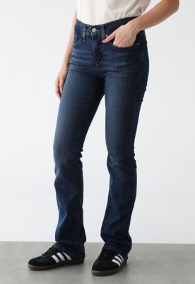 Calça Jeans Levis Bootcut Shaping Azul