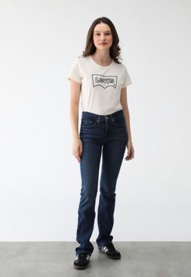 Calça Jeans Levis Bootcut Shaping Azul