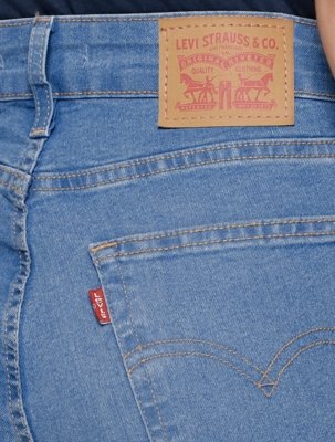 Calça Levis Jeans Feminina 725 High Rise Bootcut Azul Claro