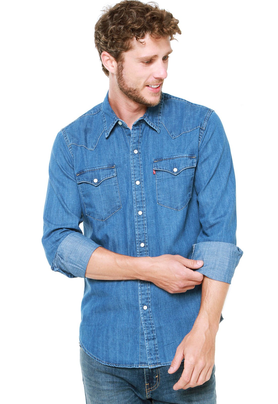 levis camisa jeans