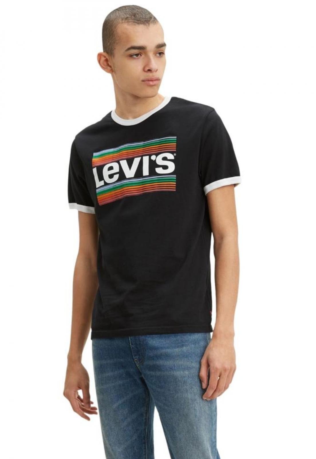 camiseta levis sportswear logo