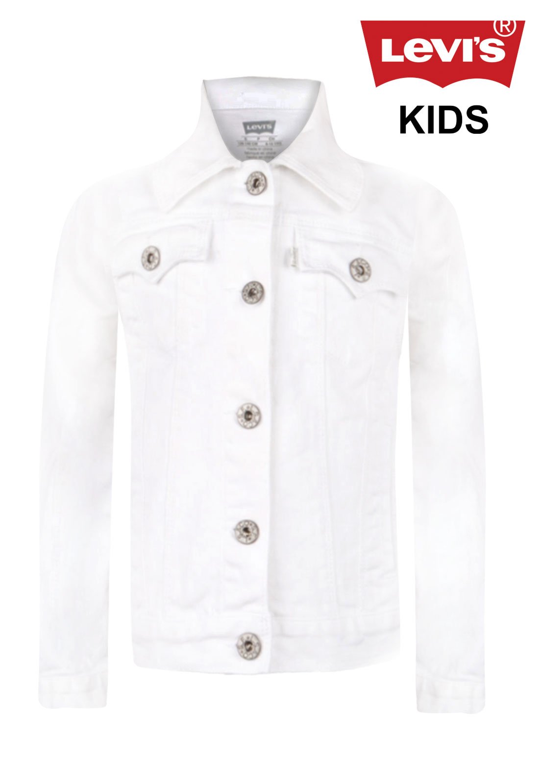 jaqueta jeans branca infantil