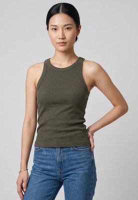 Regata Feminina Levis Essential Racer Tank Verde