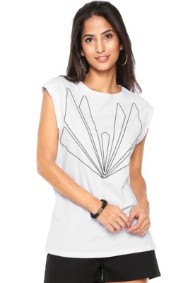 Blusa Lez a Lez Aplicação Branca Menor preço em Blusa Lez a Lez Aplicação Branca