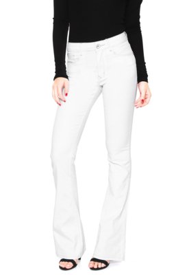 Calça Sarja Lez a Lez Bootcut Color Branca Menor preço em Calça Sarja Lez a Lez Bootcut Color Branca