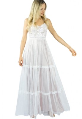 vestidos com transparencia em tule